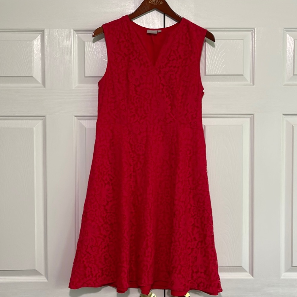 Dress lace a line , side zip with pockets